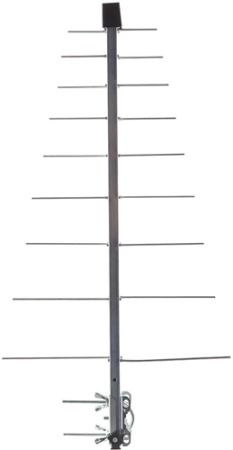 Антенна телевизионная Denn DAE603 25дБ активная черный каб.:8.5м