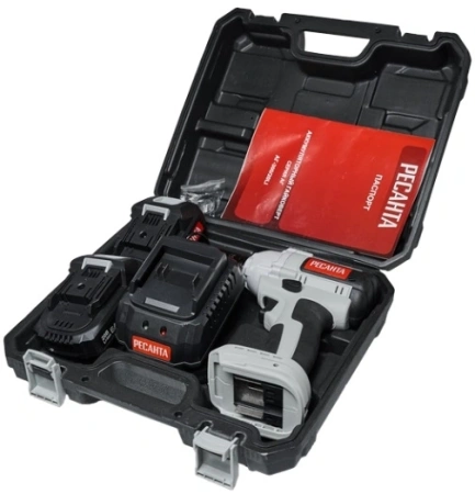 Гайковерт Ресанта АГ-300/20Li аккум. патрон:квад.1/2" (кейс в комплекте) (75/24/3)