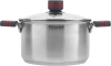 Кастрюля Rondell Stripes RDS-1280 3.4л. d=20см (с крышкой) стальной