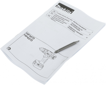 Дрель-шуруповерт Makita HP347DWE аккум. патрон:быстрозажимной (кейс в комплекте)