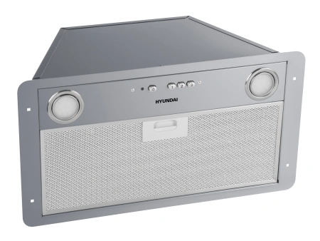 Вытяжка встраиваемая Hyundai HBB 6035 IX серебристый управление: кнопочное (1 мотор)