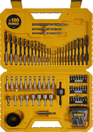 Набор бит и сверл Delta DT71563-QZ (100пред.) для шурупов/дрелей/перф