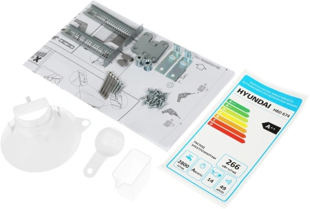 Посудомоечная машина встраив. Hyundai HBD 674 2100Вт полноразмерная серебристый