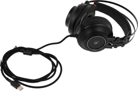 Наушники с микрофоном A4Tech Bloody G528C черный 2м мониторные USB оголовье (G528C)