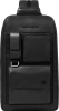Рюкзак слинг мужской Piquadro Liko CA6441W131/N черный кожа/ткань