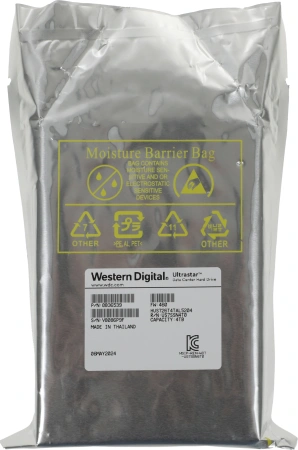Жесткий диск WD SAS 3.0 4Tb 0B36048 HUS726T4TAL5204 Ultrastar DC HC310 (7200rpm) 256Mb 3.5"