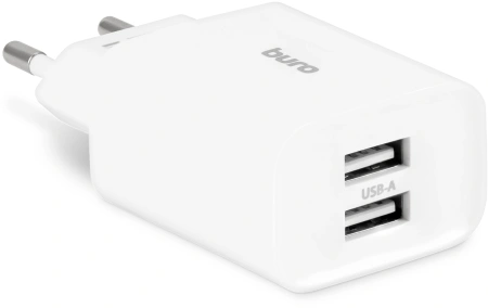 Сетевое зар./устр. Buro BUWE1 10.5W 2.1A 2xUSB универсальное белый (BUWE10S200WH)