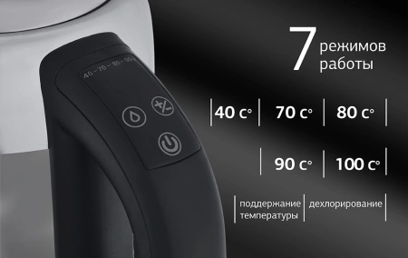 Чайник электрический Starwind SKG5213 1.7л. 2200Вт черный/серебристый (корпус: стекло)