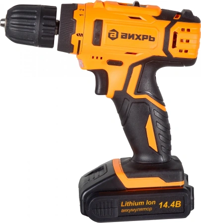 Дрель-шуруповерт Вихрь ДА-14,4Л-2К аккум. патрон:быстрозажимной (кейс в комплекте) (72/14/8)