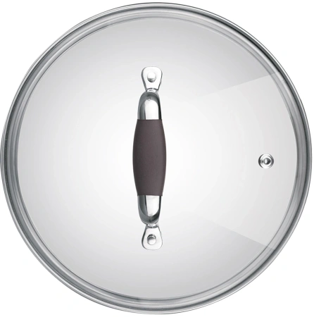 Крышка Rondell Mocco&Latte RDA-535 d=28см крыш.прозрачный руч.коричневая