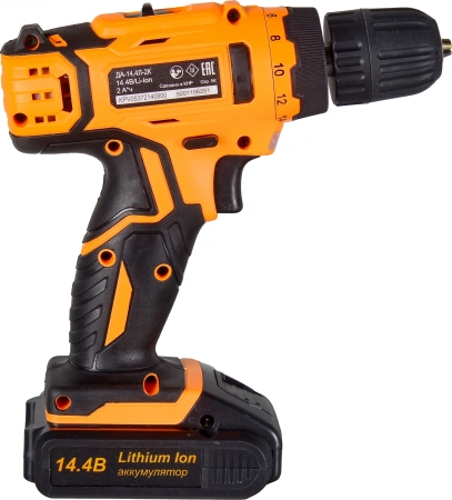 Дрель-шуруповерт Вихрь ДА-14,4Л-2К аккум. патрон:быстрозажимной (кейс в комплекте) (72/14/8)