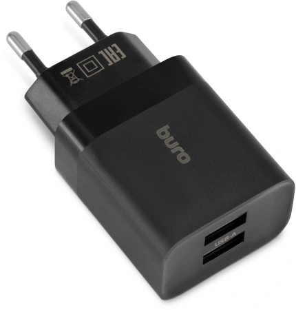 Сетевое зар./устр. Buro BUWE1 10.5W 2.1A 2xUSB универсальное черный (BUWE10S200BK)