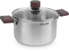 Кастрюля Rondell Stripes RDS-1280 3.4л. d=20см (с крышкой) стальной