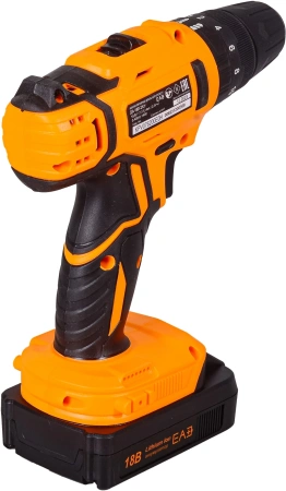 Дрель-шуруповерт Вихрь ДА-18Л-2кУ аккум. патрон:быстрозажимной (кейс в комплекте) (72/14/17)