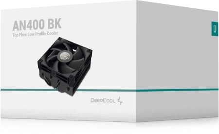 Устройство охлаждения(кулер) Deepcool AN400 Soc-AM5/AM4/1200/1700/1851 черный 4-pin 23.2dB Al+Cu 150W 431.4gr Ret (R-AN400-BKWNMN-G)