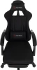 Кресло игровое Zombie Weaver черный с подголов. крестов. пластик подст.для ног пластик черный