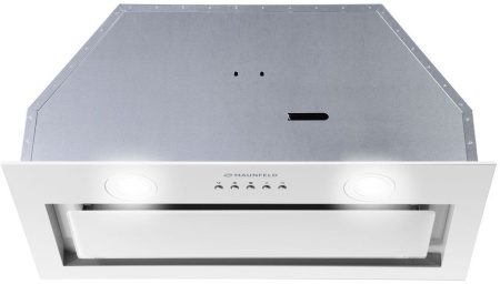 Вытяжка встраиваемая Maunfeld TRAPEZE 602IG белый управление: кнопочное (1 мотор)