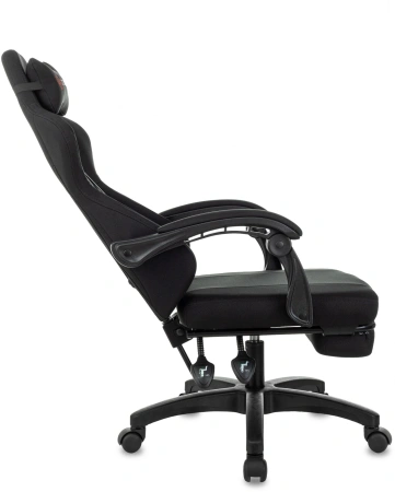 Кресло игровое Zombie Weaver черный с подголов. крестов. пластик подст.для ног пластик черный