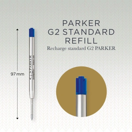 Стержень шариковый Parker QuinkFlow Z08 (CW1950371) M 1мм синие чернила блистер