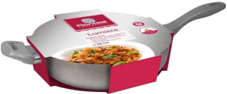 Сотейник Rondell Lumiere RDA-596 d=26см (с крышкой) серый