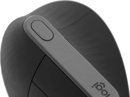 Мышь Logitech MX Vertical черный/черный оптическая 4000dpi беспров. BT/Radio USB 6but (910-005451)