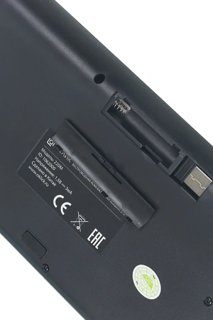 Клавиатура + мышь Оклик 220M клав:черный мышь:черный USB беспроводная slim Multimedia (1062000)