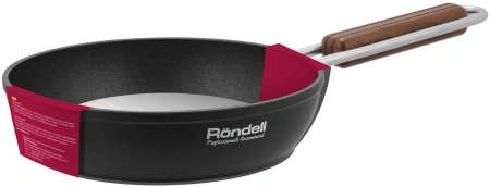 Сковорода Rondell Fjord RDA-1794 круглая 24см покрытие: Xylan Plus ручка несъемная (без крышки) черный