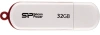 Флеш Диск Silicon Power 32Gb LuxMini 320 SP032GBUF2320V1W USB2.0 белый