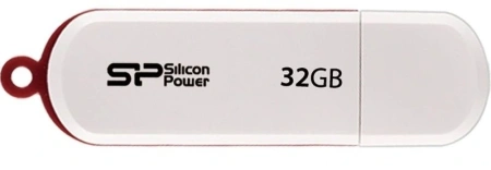 Флеш Диск Silicon Power 32Gb LuxMini 320 SP032GBUF2320V1W USB2.0 белый