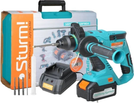 Перфоратор Sturm! CRH1822 патр.:SDS-plus уд.:2.2Дж аккум. (кейс в комплекте)