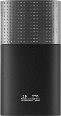 Накопитель SSD Netac USB-C 2000Gb NT01Z9-002T-32BK Z9 1.8" черный