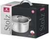 Кастрюля Rondell Stolz RDS-1754 5.2л. d=24см (с крышкой) стальной
