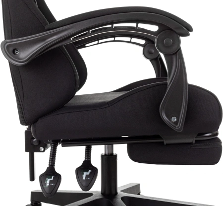 Кресло игровое Zombie Shadow черный Neo Black с подголов. крестов. пластик подст.для ног пластик черный