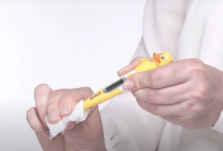 Термометр электронный B.Well WT-06 желтый/белый