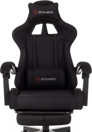 Кресло игровое Zombie Shadow черный Neo Black с подголов. крестов. пластик подст.для ног пластик черный