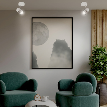 Светильник Hiper Alba H078-1 потолоч. белый/хром