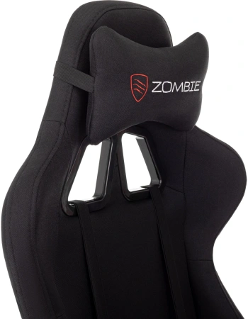 Кресло игровое Zombie Void черный с подголов. крестов. пластик