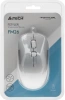 Мышь A4Tech Fstyler FM26 серебристый/белый оптическая (1600dpi) USB для ноутбука (4but)