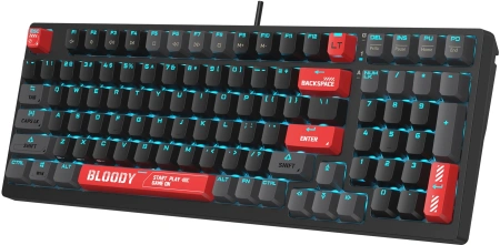Клавиатура A4Tech Bloody AT98 механическая черный/красный USB for gamer LED (AT98)