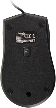 Мышь Defender Optimum MB-270 черный оптическая 1000dpi USB 2but (52270)