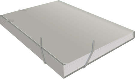 Портфель Бюрократ -BPR6GREY 6 отдел. A4 пластик 0.7мм серый