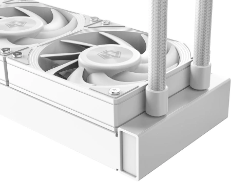Система водяного охлаждения ID-Cooling DX240 Max Soc-AM5/AM4/1200/1700/1851 белый 4-pin 32.5dB Al+Cu 300W Ret (DX240 MAX WHITE)