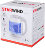 Чайник электрический Starwind SKG4215 1.7л. 2200Вт белый (корпус: стекло)