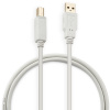 Кабель Buro USB2.0-AM/BM USB A(m) USB B(m) 1.8м серый