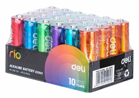 Батарея Deli Rio AA (4шт) спайка