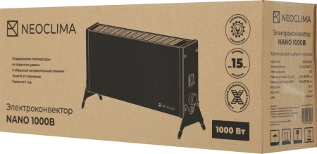 Конвектор Neoclima Nano 1000Вт черный