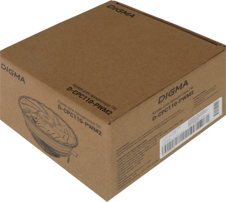 Устройство охлаждения(кулер) Digma D-CPC110-PWM2 120x120x25mm Soc-AM4/1151/1200 черный 4-pin 18-29dB Al 110W 185gr Ret