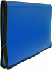 Портфель Бюрократ -BPR13LBLUE 13 отдел. A4 с окантовкой пластик 0.7мм синий