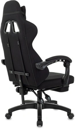 Кресло игровое Zombie Weaver черный с подголов. крестов. пластик подст.для ног пластик черный