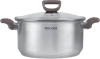 Кастрюля Rondell Fest RDS-1323 4.8л. d=24см (с крышкой) стальной